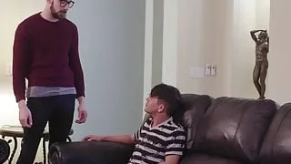 Inked gay Andy Taylor rimmed and hard bareback ass drilled