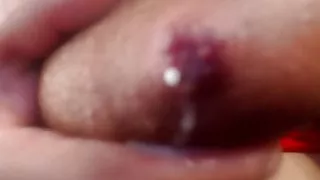 Busty Raven squirts milk on the camera from fat nipple