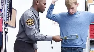 Blonde jock pounded doggystyle raw by BBC police officer