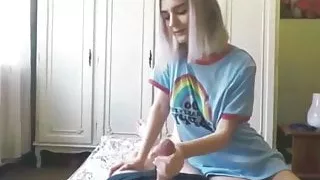 Blond babe cheats with her friend