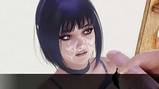 Öffentlicher Sex - Blowjob von Goth-Mädchen