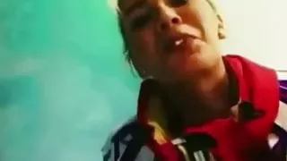 Loredana rap singer spit on your cock!