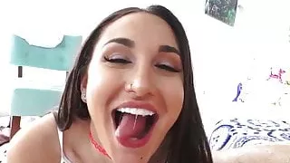 cum in her mouth