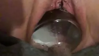 Hungry pussy feeding