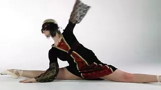 Nude ballerina Manya Baletkina super hot flexible teen