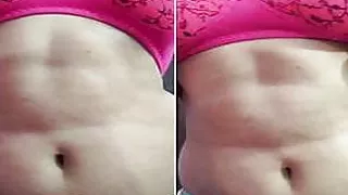 Exclusive- Sexy Desi Girl In Pink BRa