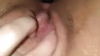 Anal masturbation whle getting fucked