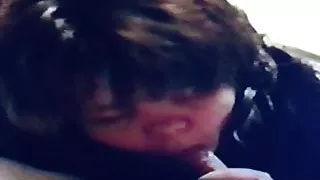 Leather Ann Boobs Brown Leather Blow Job