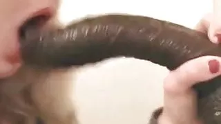 SnowBunny Loves Her New Toy