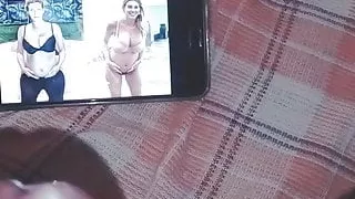 Schwangere Ashley James cum tribute