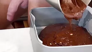 Großer Schwanz, Schwuler Sex, Küche, Masturbation, Solo