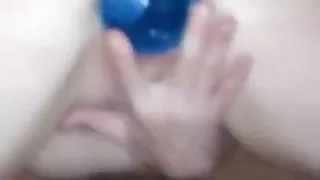 Cup inside my pussy, I love gaping