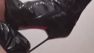 Get slapped and lick my boots clean