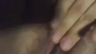 Sexy latina milf slut enjoying her tight pussy.