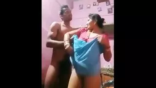 Village couple in doggystyle sex session