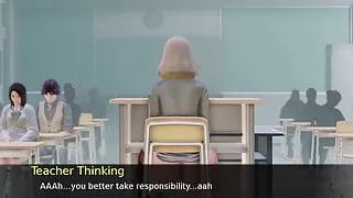 Public Sex Life - Teacher is masturbating in class