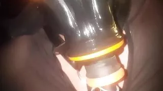 Latex fetish and mask