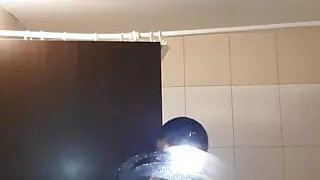 in the bathroom on the sea I shine cock