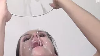 Delicious Barbara Bieber Huge Facial with Multiple Loads of