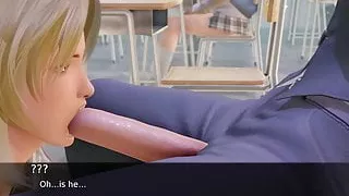 Public Sex Life - Blowjob during class