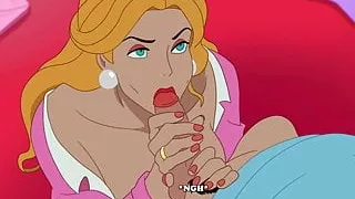 Milftoon Drama - Gloria blowjob in the hotel room.
