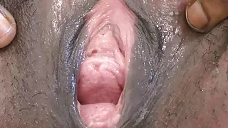 Ebony teen pussy close up