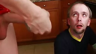 Shemale pornstar Casey Kisses riding hard dick after blowjob