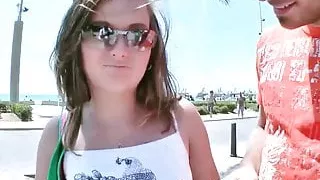 Outdoor Fuck For Cute Brunette