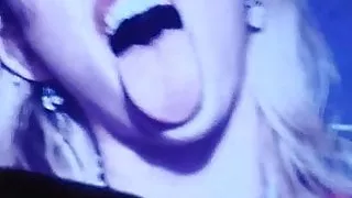 My Embracing Ebony Cumtribute For Miley Cyrus