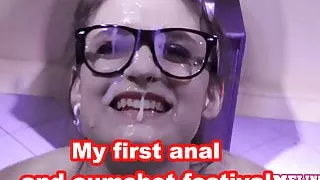 My first Anal and Bukkake Party