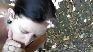 Cumshot at the park