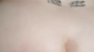 Chubby grandma riding cock