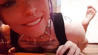 Jupiter Domina - goth girl clean soles and toes