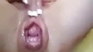 HUGE bottle in my CUNT !!