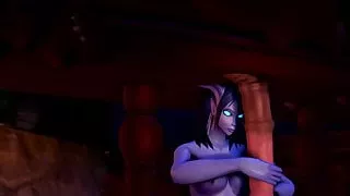 Tauren milking at the Draenei bathhouse 4K Sound WOW