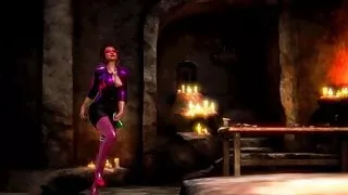 Sexy satin blouse Girl dance