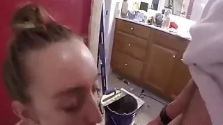 Blowjob to My Man and then he Fucks Me from Behind