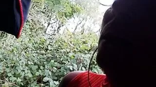 BBC piss fuck my mouth choke me then bare back fuck at layby