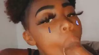 Lil Bitch a demon I love how she suck my dick