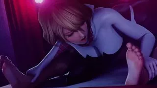 Spider Gwen Reverse Cowgirl