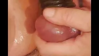 Mistress busts and ruins her chastity slave