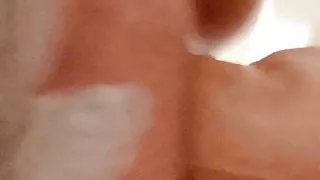 Redhead Slut Wife Rides Big Dildo Until She Cums