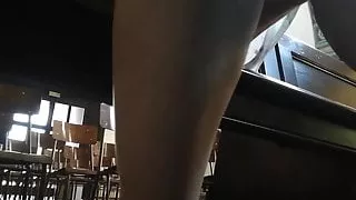 Real, dominated priest in a church with a lot of blasphemy