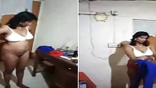 Today Exclusive- Tamil Wife Wearing Cloths...