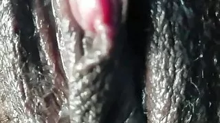 Black street pussy and clit