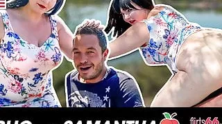 Horny curvy girl Samantha Kiss needs some cock! Flirts66.com