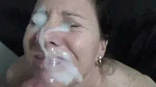 Facial cumshot compilation