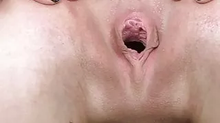 Blonde gape pussy