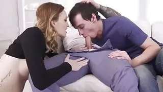 Couple eating big cock