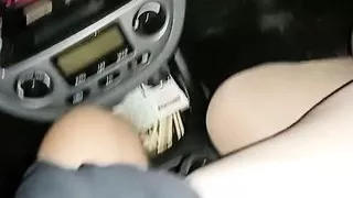 my friend granny 67 years old blowjob in the car